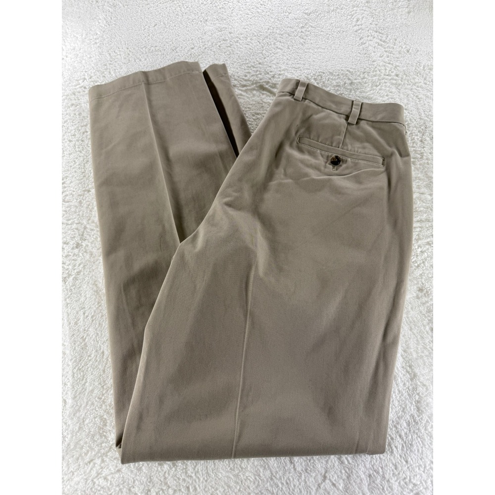 Brooks Brothers Advantage Chino Clark Mens 36X34 Tan‎ Khaki Brown Dress Pants